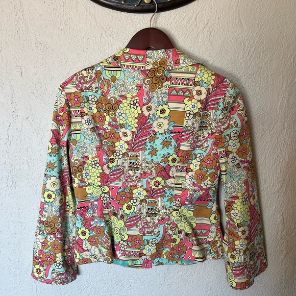 Nanette Lepore Animal Print Floral Blazer - Picture 2 of 12